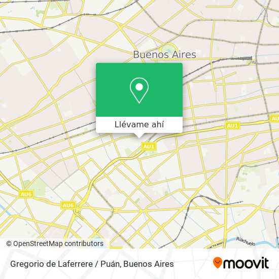 Mapa de Gregorio de Laferrere / Puán