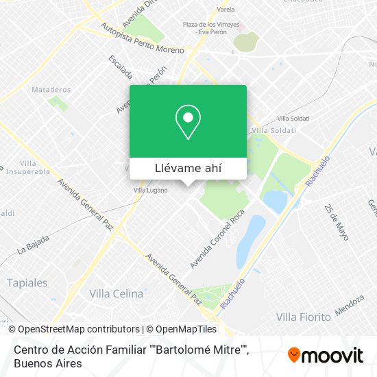 Mapa de Centro de Acción Familiar ""Bartolomé Mitre""