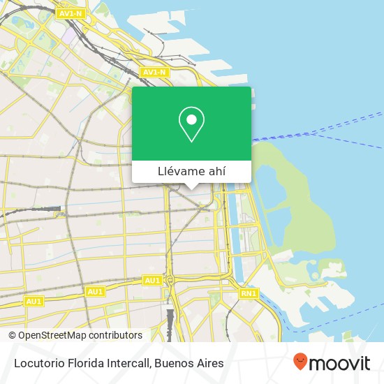 Mapa de Locutorio Florida Intercall