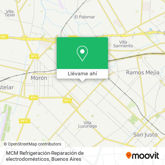 Mapa de MCM Refrigeración-Reparación de electrodomésticos