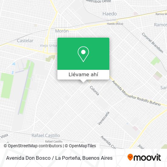Mapa de Avenida Don Bosco / La Porteña
