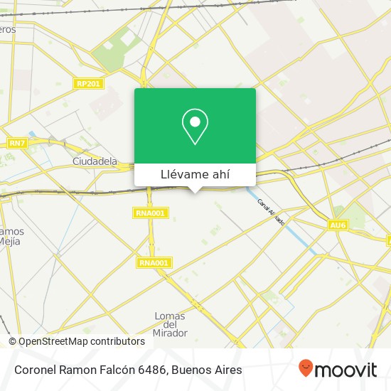 Mapa de Coronel Ramon Falcón 6486