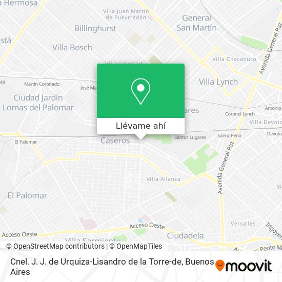 Mapa de Cnel. J. J. de Urquiza-Lisandro de la Torre-de