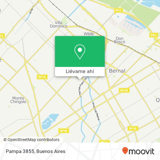 Mapa de Pampa 3855