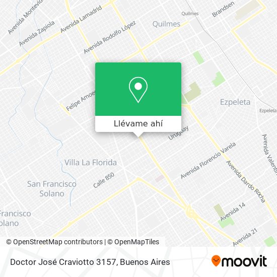 Mapa de Doctor José Craviotto 3157
