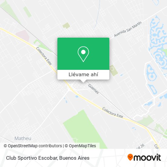 Mapa de Club Sportivo Escobar