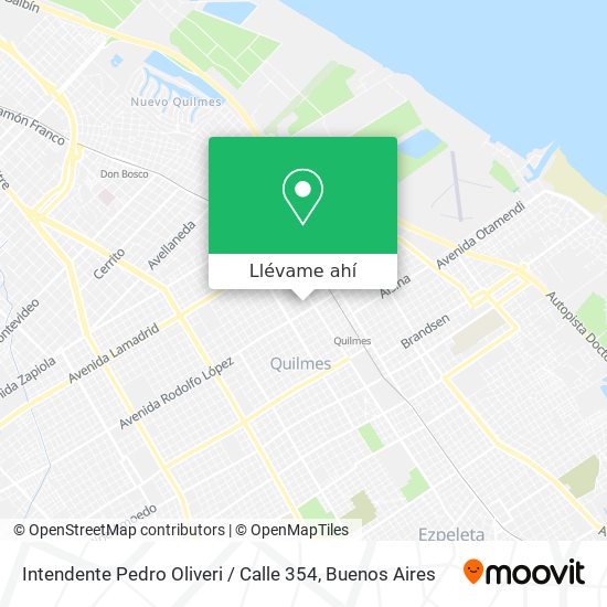Mapa de Intendente Pedro Oliveri / Calle 354
