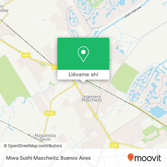 Mapa de Miwa Sushi Maschwitz