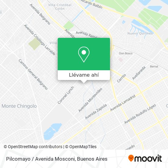Mapa de Pilcomayo / Avenida Mosconi