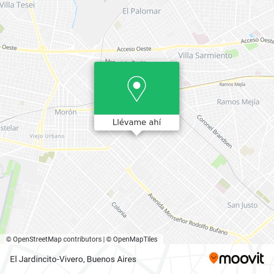 Mapa de El Jardincito-Vivero