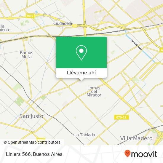 Mapa de Liniers 566