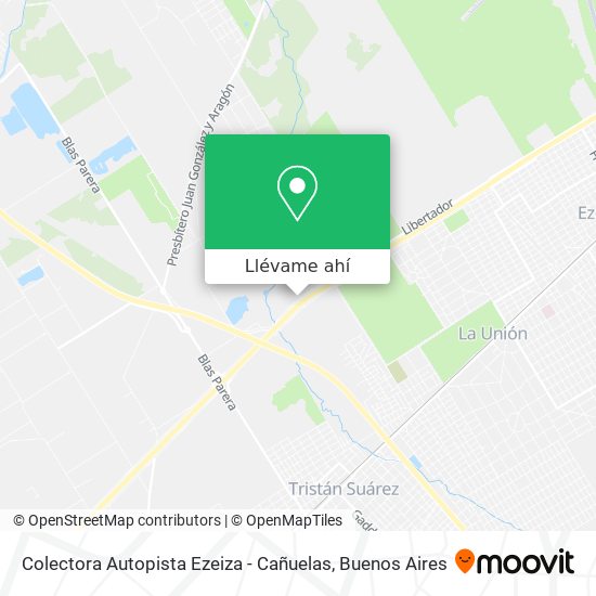 Mapa de Colectora Autopista Ezeiza - Cañuelas