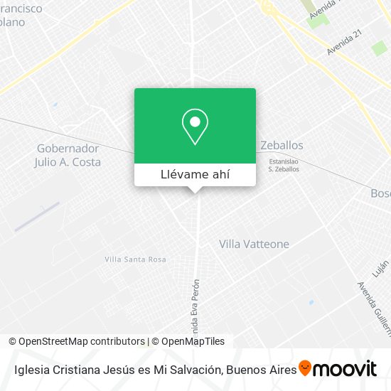 Mapa de Iglesia Cristiana Jesús es Mi Salvación