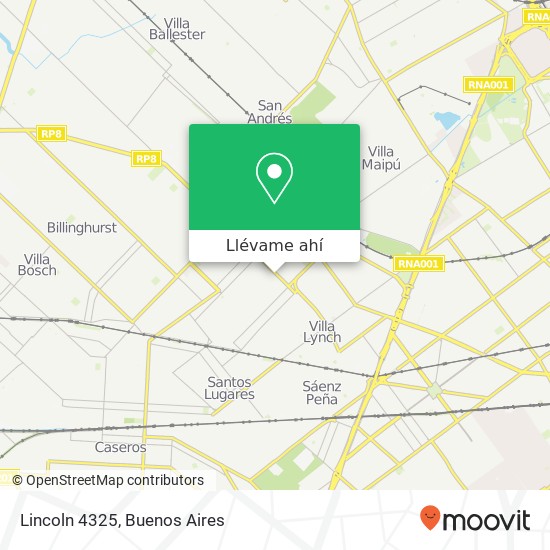 Mapa de Lincoln 4325