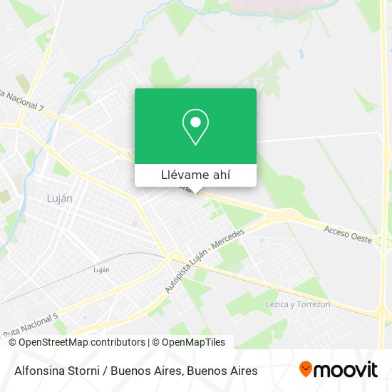 Mapa de Alfonsina Storni / Buenos Aires