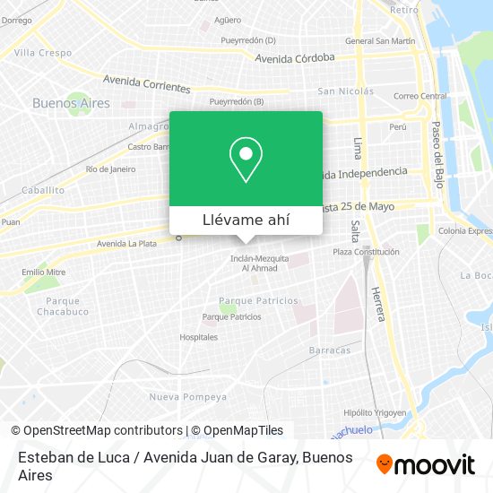 Mapa de Esteban de Luca / Avenida Juan de Garay