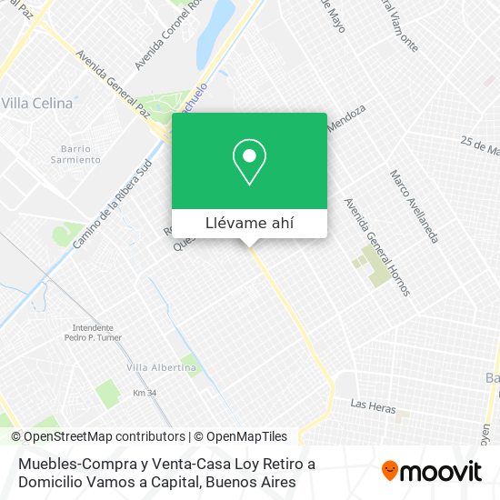 Mapa de Muebles-Compra y Venta-Casa Loy Retiro a Domicilio Vamos a Capital