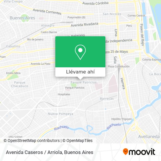 Mapa de Avenida Caseros / Arriola