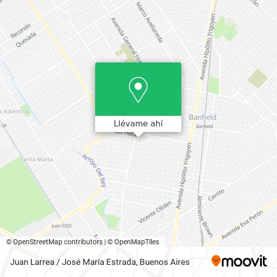 Mapa de Juan Larrea / José María Estrada