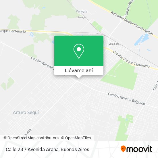 Mapa de Calle 23 / Avenida Arana