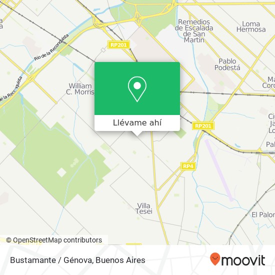 Mapa de Bustamante / Génova