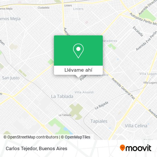Mapa de Carlos Tejedor