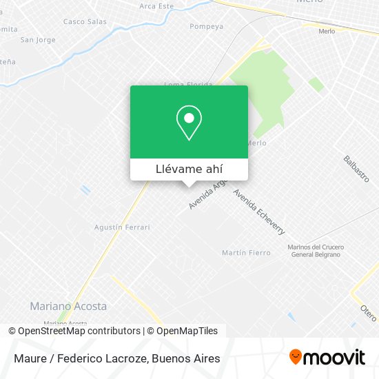 Mapa de Maure / Federico Lacroze