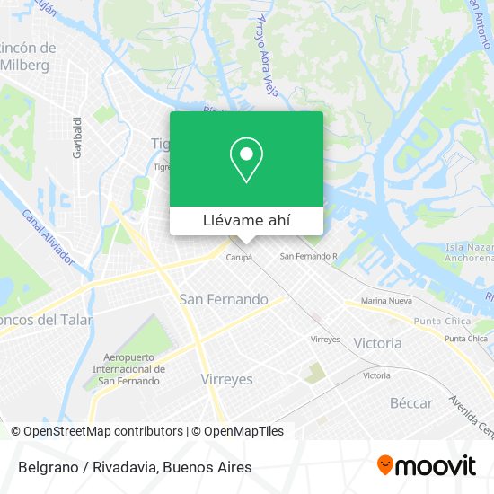 Mapa de Belgrano / Rivadavia