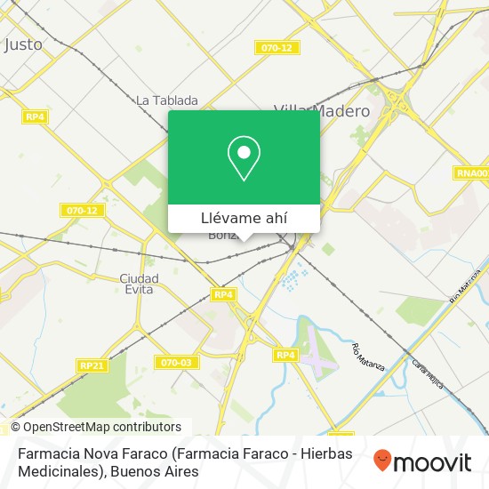 Mapa de Farmacia Nova Faraco (Farmacia Faraco - Hierbas Medicinales)