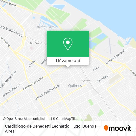 Mapa de Cardiologo-de Benedetti Leonardo Hugo