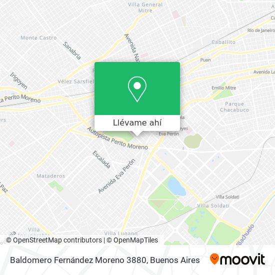 Mapa de Baldomero Fernández Moreno 3880