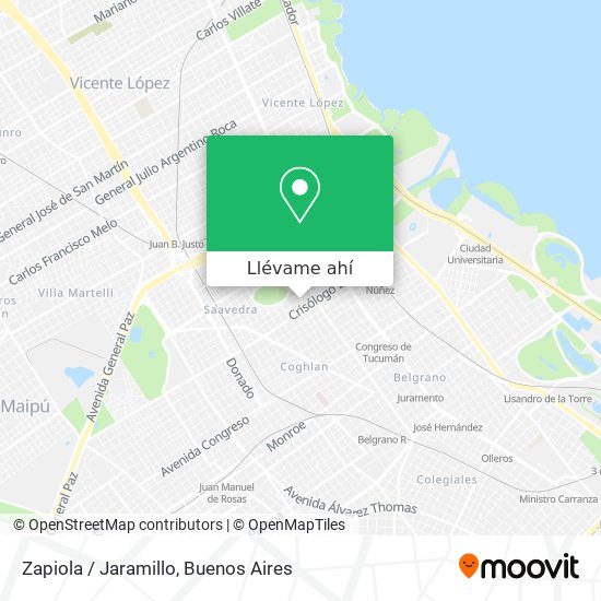 Mapa de Zapiola / Jaramillo