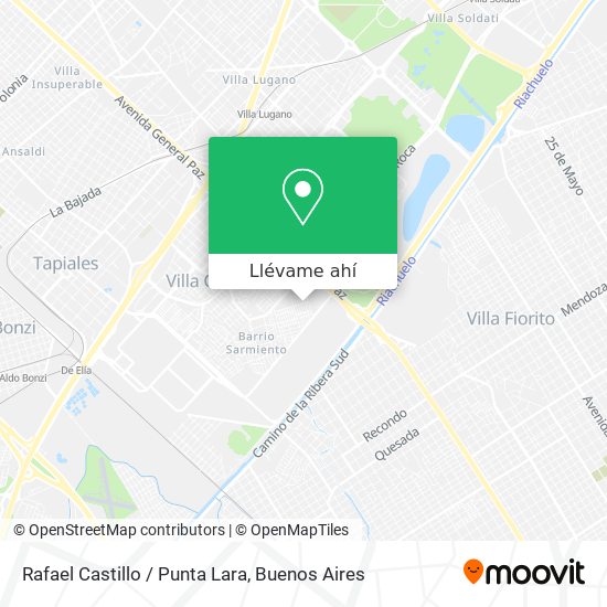 Mapa de Rafael Castillo / Punta Lara