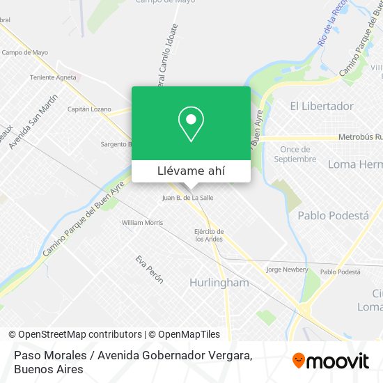 Mapa de Paso Morales / Avenida Gobernador Vergara