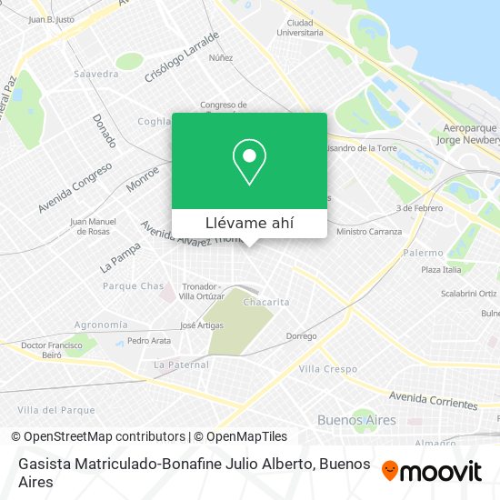 Mapa de Gasista Matriculado-Bonafine Julio Alberto