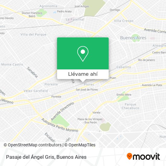 Mapa de Pasaje del Ángel Gris