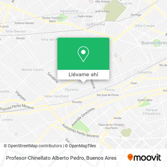 Mapa de Profesor-Chinellato Alberto Pedro