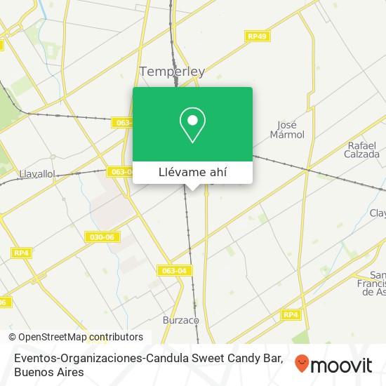 Mapa de Eventos-Organizaciones-Candula Sweet Candy Bar