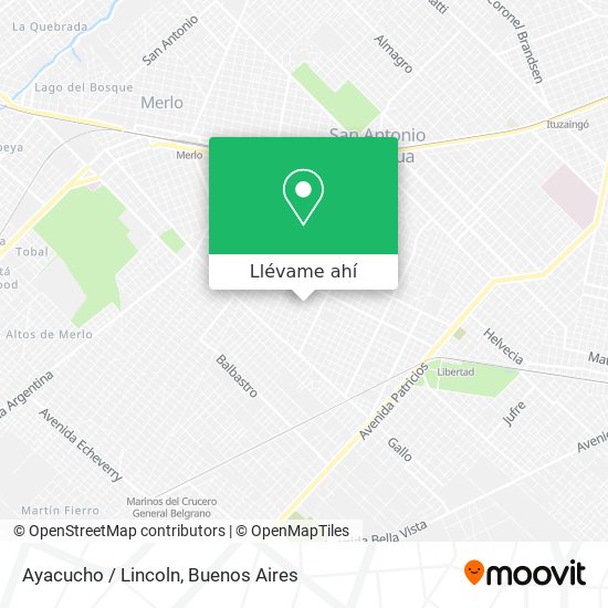 Mapa de Ayacucho / Lincoln