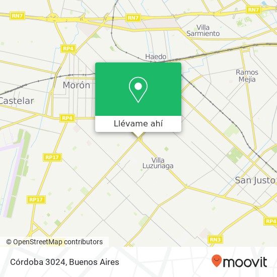 Mapa de Córdoba 3024