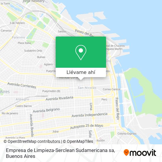 Mapa de Empresa de Limpieza-Serclean Sudamericana sa