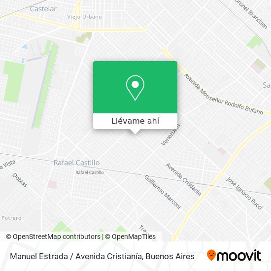 Mapa de Manuel Estrada / Avenida Cristianía