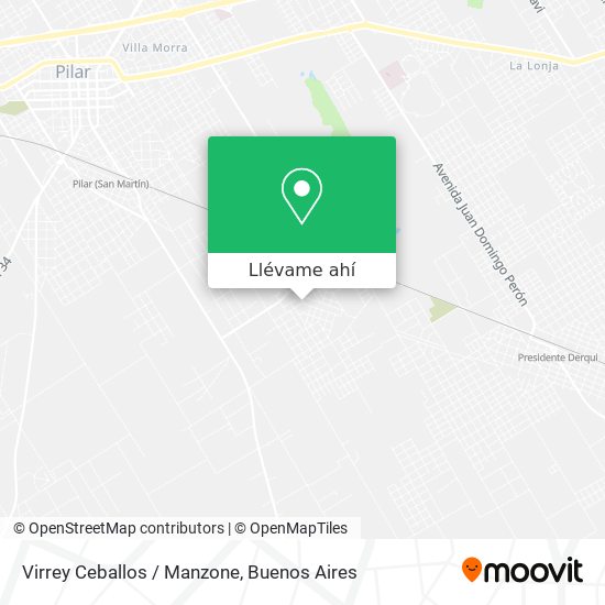 Mapa de Virrey Ceballos / Manzone