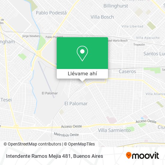 Mapa de Intendente Ramos Mejía 481
