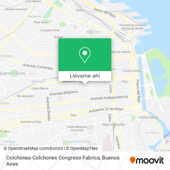 Mapa de Colchones-Colchones Congreso Fabrica