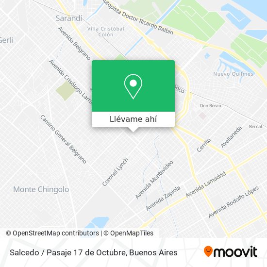 Mapa de Salcedo / Pasaje 17 de Octubre