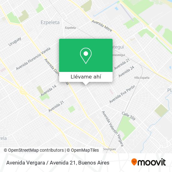 Mapa de Avenida Vergara / Avenida 21