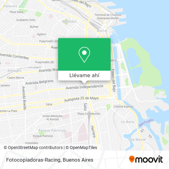 Mapa de Fotocopiadoras-Racing