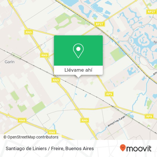 Mapa de Santiago de Liniers / Freire