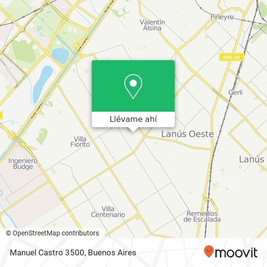 Mapa de Manuel Castro 3500